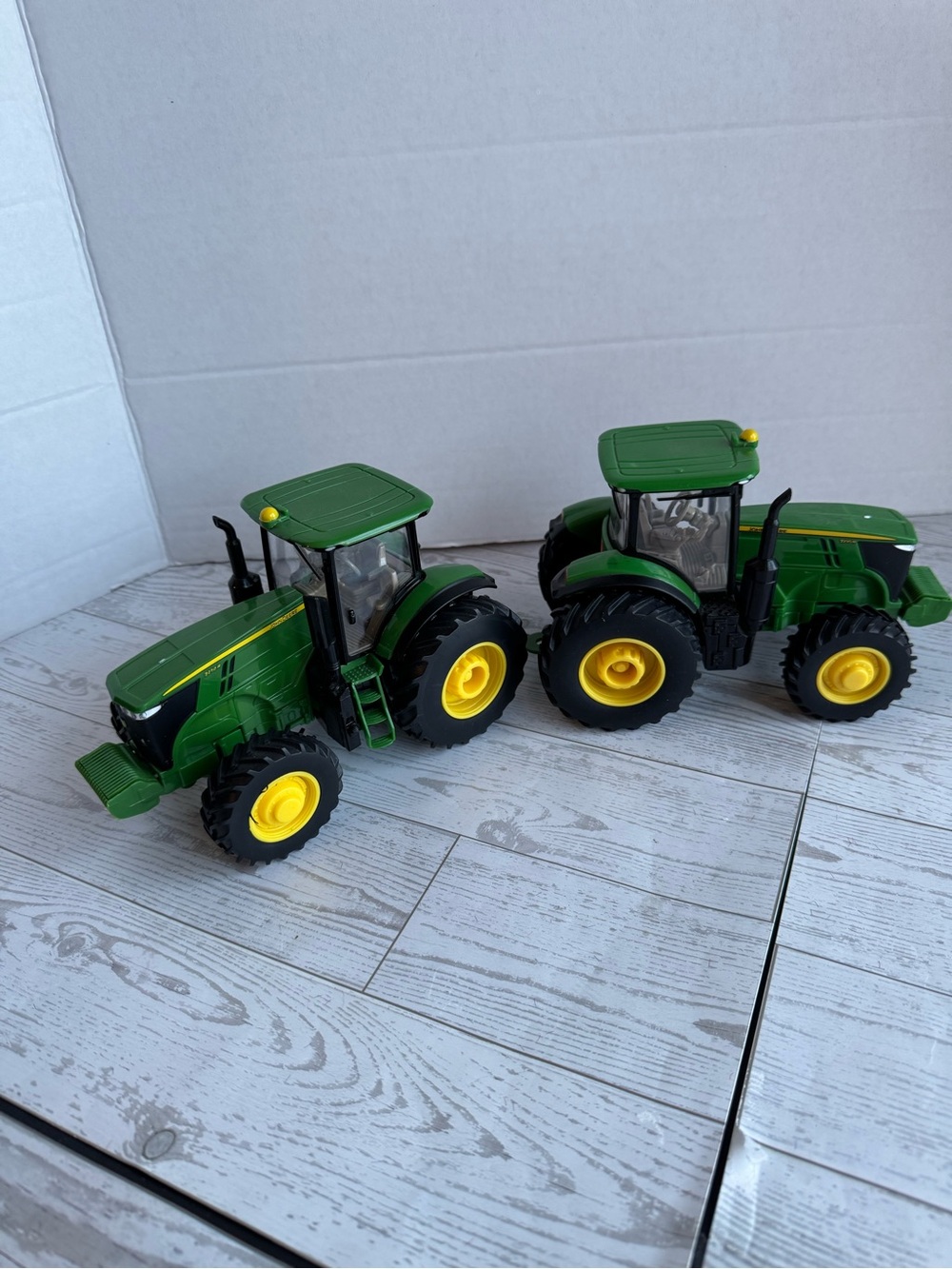 John Deere Green  Toy Tractor Duo - Replica Farm Vehicles